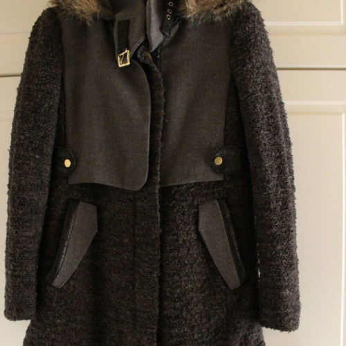 H&M gray coat like new, sizes S and M