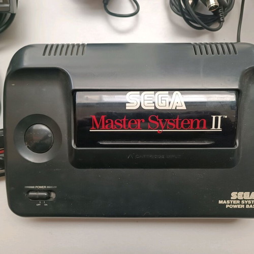 Sega Master System II used with two controllers and original cables