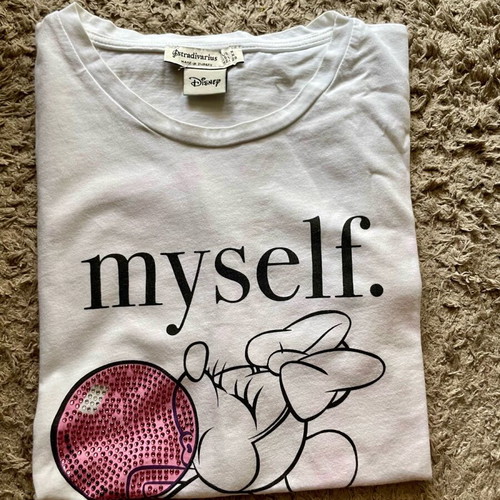 Disney T-shirt Stradivarius size M like new, white