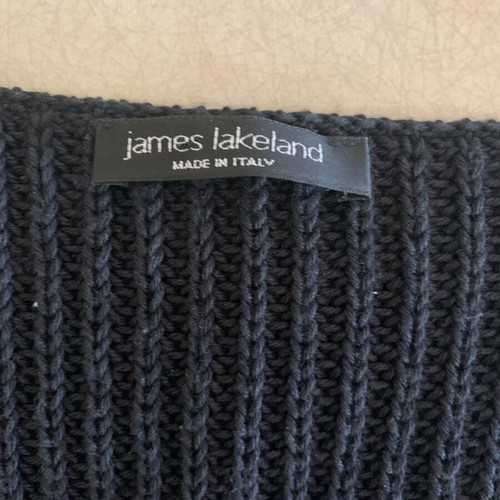 Knitted black mini dress like new