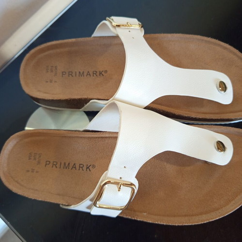 Primark women's sandals like new, white, size 38
