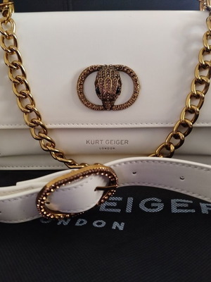 Kurt Geiger London Chelsea East West Bag like new, shoulder, white