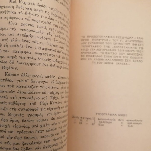 Lampros Porfyras book used, Greek literature