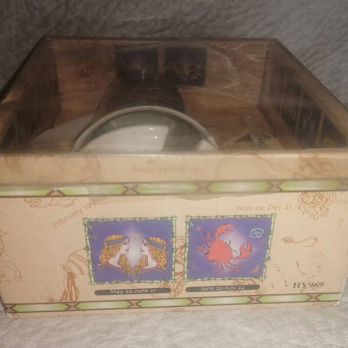 Coffee or Tea Mug with Lid and Spoon "ΙΧΘΥΣ - PISCES" new