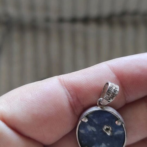 LALAoUNIS pendant like new, silver and gold with lapis lazuli stone