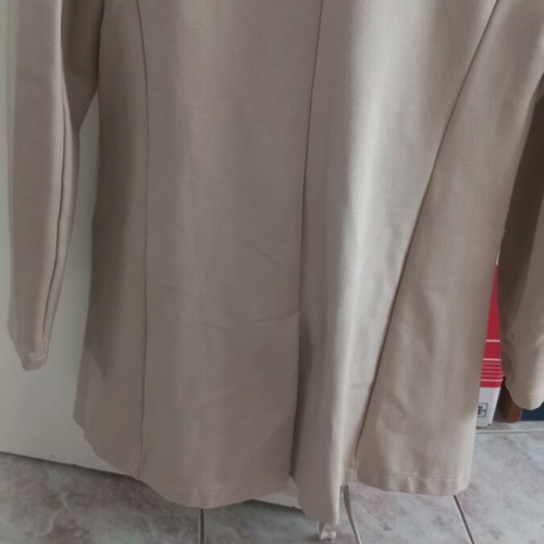Zara suit jacket and pants set, beige, 5% elastic, like new
