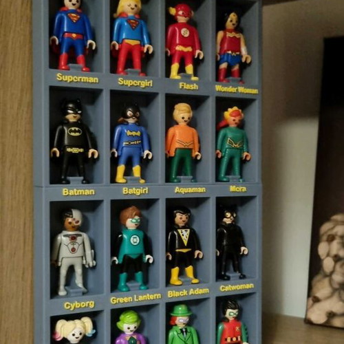 Playmobil DC kinder display stand gray like new
