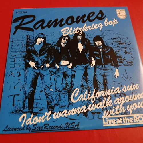 Ramones California Sun 7-inch punk record