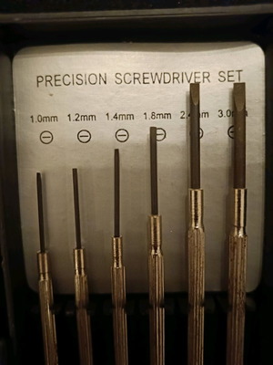 Screwdriver set new in their case