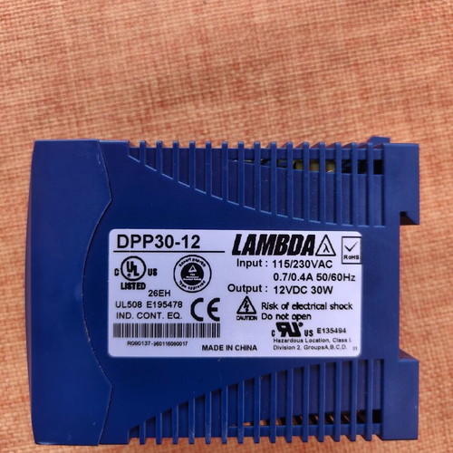 Lambda DPP30-12 DIN Rail Power Supply 12V DC 2.5A 30W like new