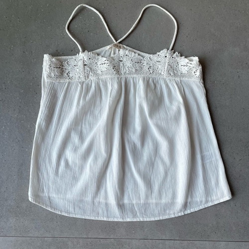 M&S women's romantic top like new, white, size M