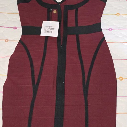 Rib BSB dress red with black details new no 44 XXL