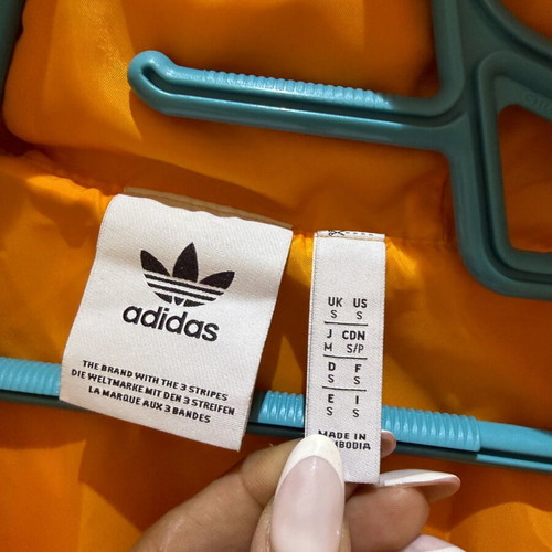 Adidas Original Trefoil windbreaker jacket, oversized, orange
