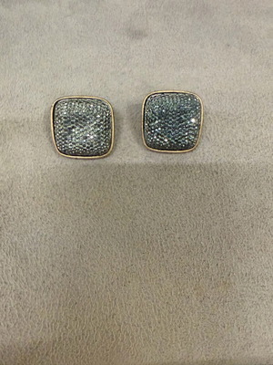 Σκουλαρίκια με πετρούλες σαν καινούργια, μαύρα