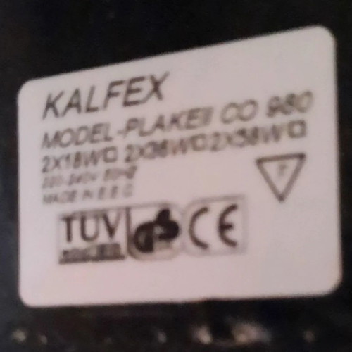 Linear ceiling lights used, pack of 3, Kalflex with Schwabe ballast