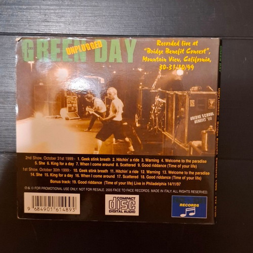 Green Day Unplugged CD used, rock punk