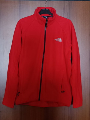 The North Face men's red fleece jacket size S like new