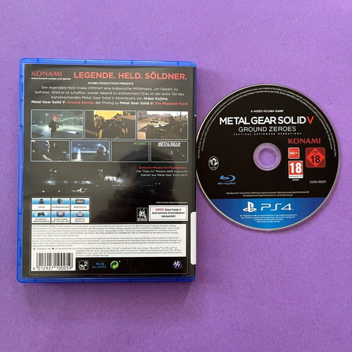 Metal Gear Solid V Ground Zeroes игра за PS4 като ново