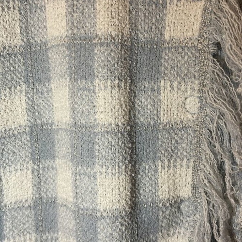 Armani tweed coat like new, white and blue, size S
