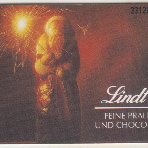 Phone card Germany Lindt Pralines used, 5,300 print run