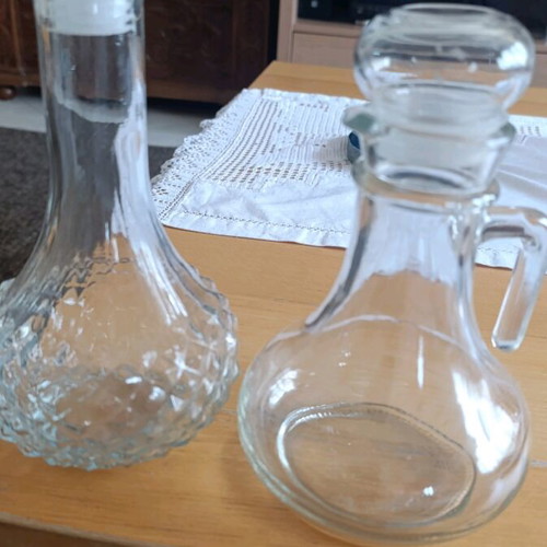 Carafes set of two new for oil or wine or decorative