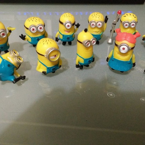 Φιγούρες Minions σετ 10, σαν καινούργιο, 3-4 εκ.