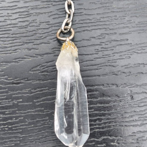 Energy White Quartz Crystal Keychain new