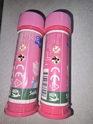 Peppa Pig bubbles like new, set of 2