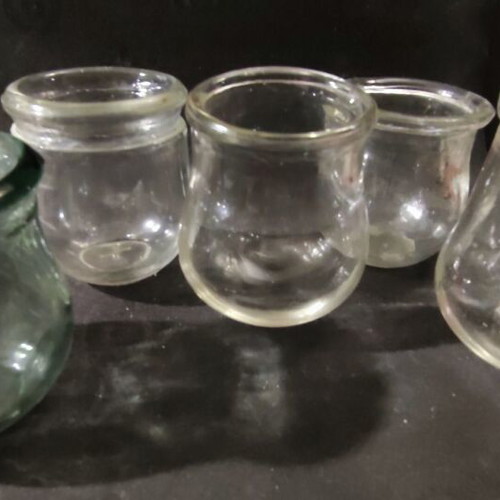 Glass cupping set of 5 different sizes like new