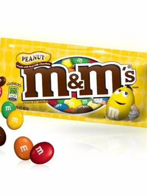 M&M'S peanut chocolate candies 45gr new