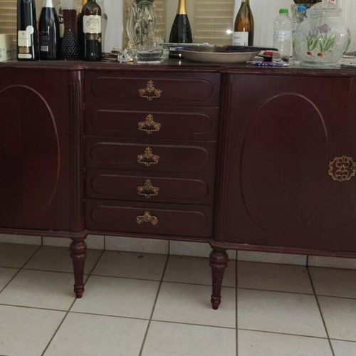 Mahogany buffet 70s style by Varagkis, like new