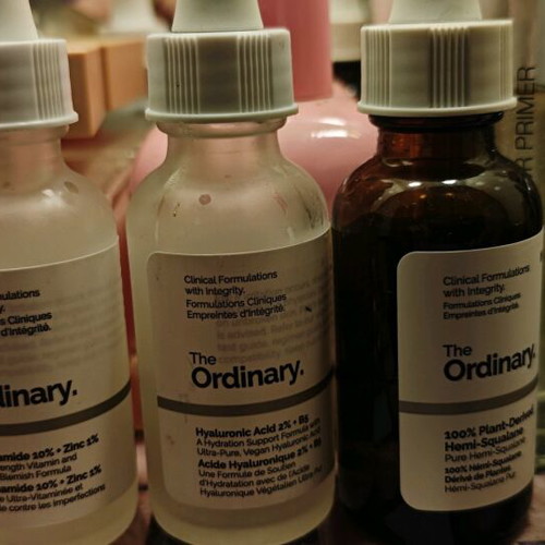 Serum pack VT Cosmetics and The Ordinary used, 4 pieces