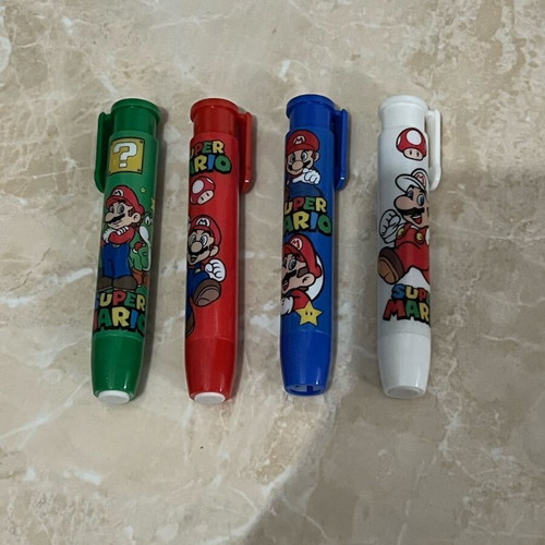 Super Mario pencil erasers new, set of 4 pieces