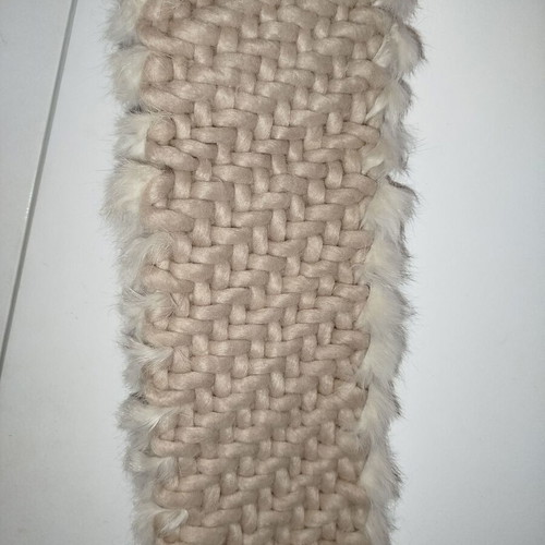 Beige scarf like new, made in Italy, 120cm x 12cm