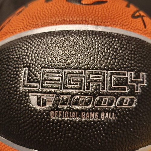 Spalding TF-1000 Legacy Official Game Ball new with 6 Panathinaikos player signatures