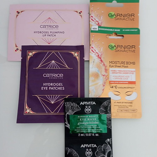 Eye masks and plumping lip patch new