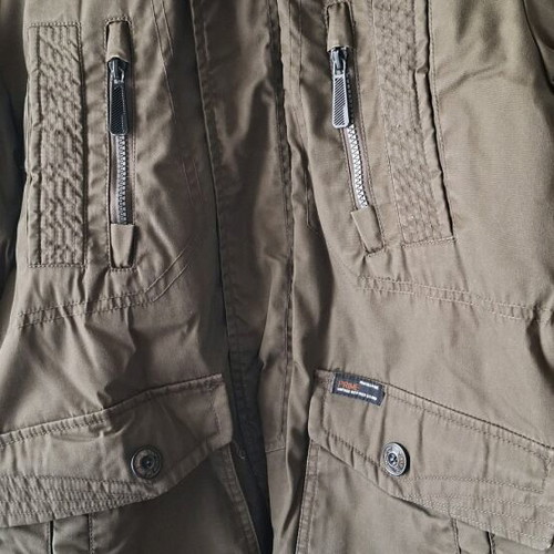 Biston men's jacket used, slightly waterproof, size L, dark khaki