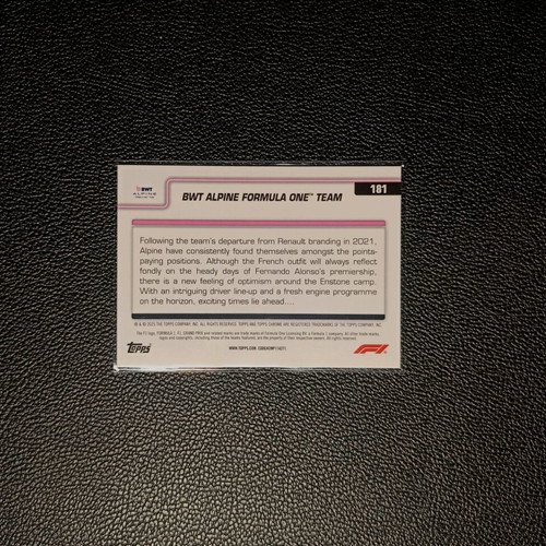 Topps Chrome F1 Alpine Team Logo 2024-2025 like new
