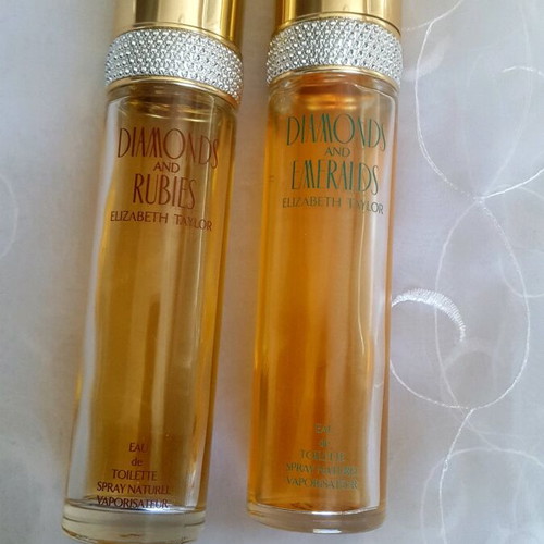 Elizabeth Taylor perfume set used, 2 bottles of 100 ml