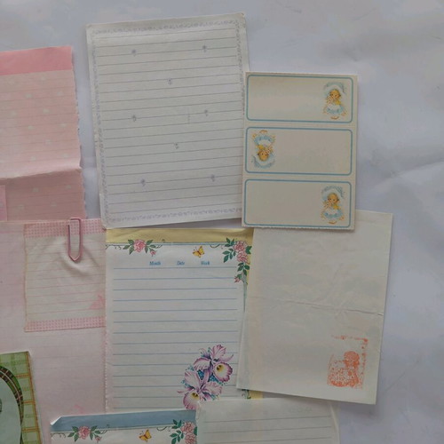 Collectible used letter papers, various small sizes