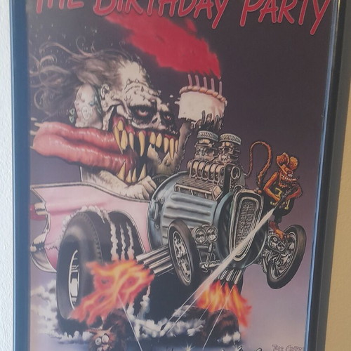 The Birthday Party band poster, Junk Yard, 32×23cm framed