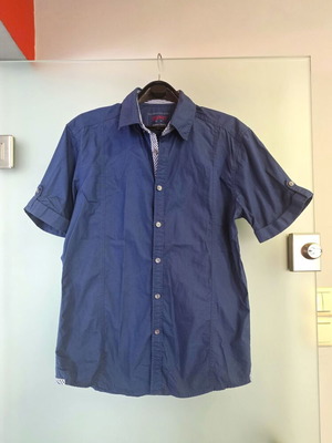Esprit men's blue cotton shirt size M like new