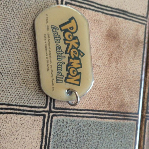 Pokémon collectible metal dog tag keychain new