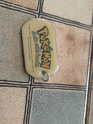 Pokémon collectible metal dog tag keychain new