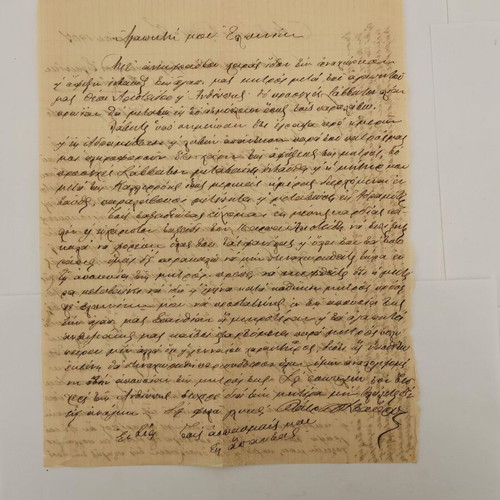 Letter from Kydonies used, dated 21/01/1907