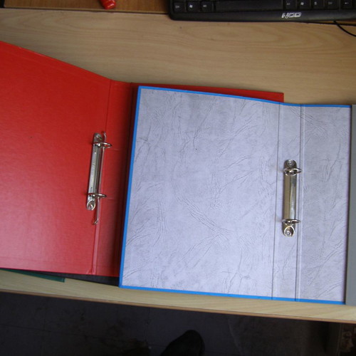 A4 school binder with 2 rings used 32x24x3.5 cm