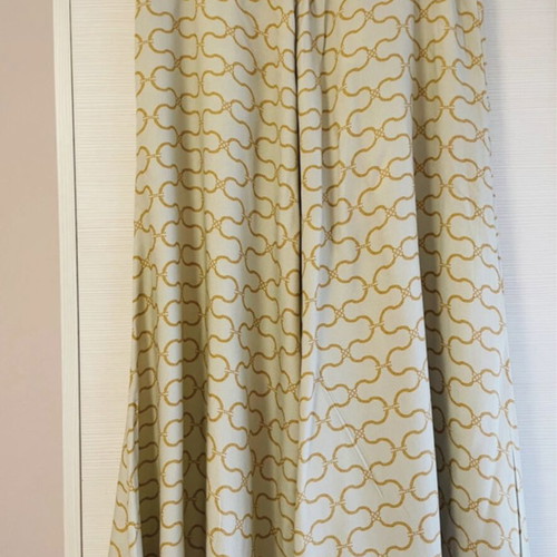 Nadia Rapti wide crop pants like new, beige gold