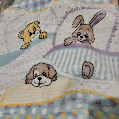 Belcrisa baby blanket new 110x140cm with animal designs
