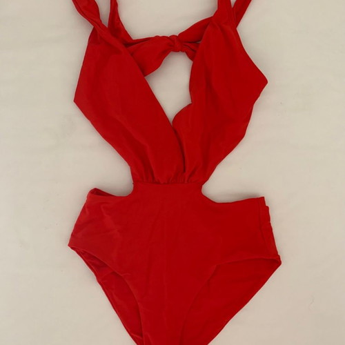 Red swimsuit M