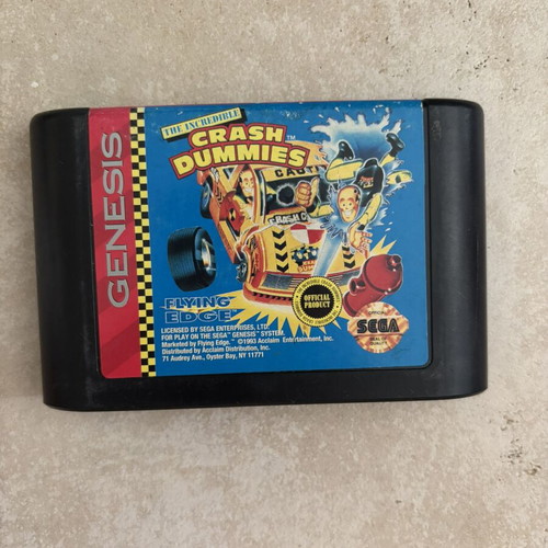 Crash Dummies Sega Genesis game